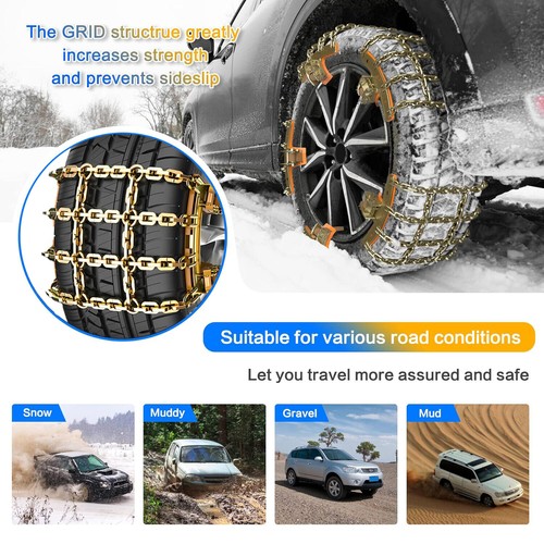 Universal car snow chains - car,