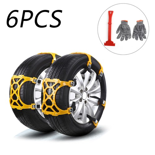 6pcs tire chains snow - tire,
