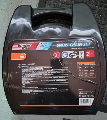 Ultimate speed snow chain set - snow,